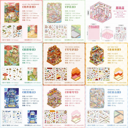 A309-Mini World 3D Stickers 7 (Matching Game)