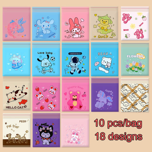 A103-PE Sticky Cartoon Garbage Bag 25*30CM (Cube Game)