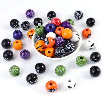 H04-Wooden Halloween Beads (9 Square Game)