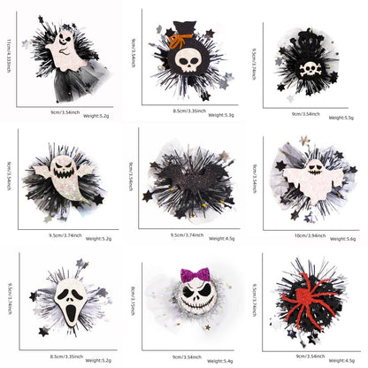 H09-Halloween Hair Clip 18 Designs (Matching Game)