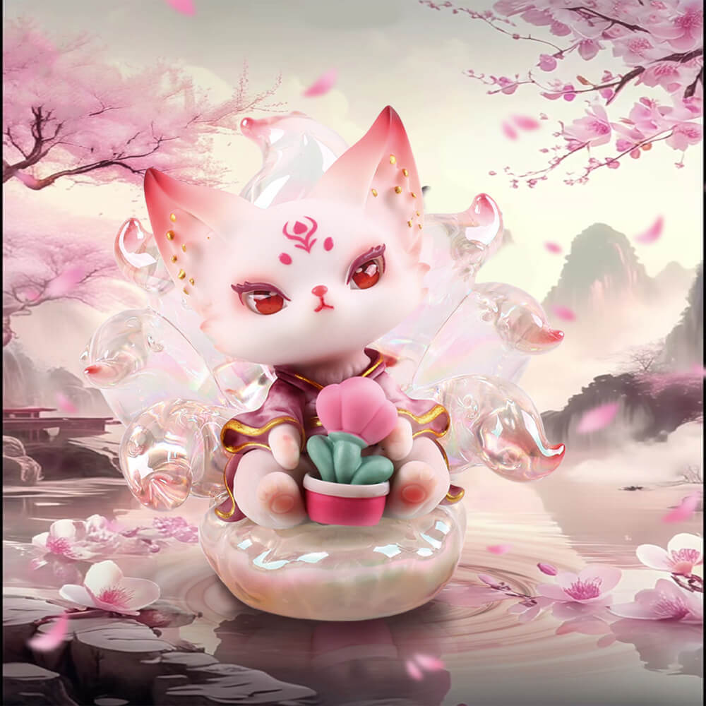 K07-Nine-Tailed Fox with light 6 Designs(Blind Box)